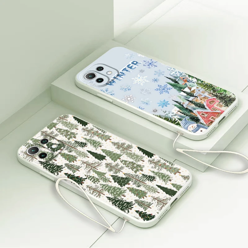 Funda de teléfono con árbol de Navidad para Xiaomi Mi 11 12 Lite 10T 11T 12T Pro 13 funda suave - imagen 5