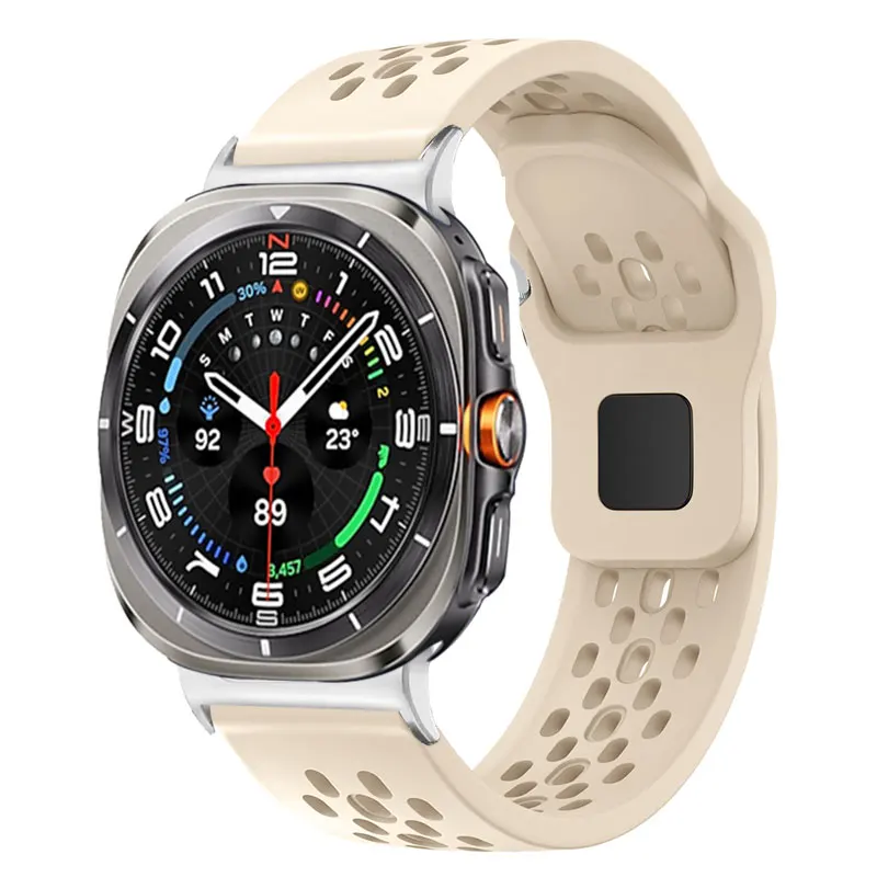 Correa de silicona transpirable para Galaxy Watch Ultra 2025, pulsera deportiva de 47mm para Samsung Galaxy Watch 8/8 Classic 46mm 40 44mm - imagen 5
