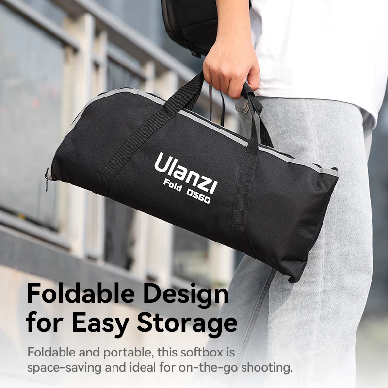 Ulanzi-caja de luz octogonal con montaje Bowens, Softbox plegable estándar con forma de panal de liberación rápida, 60CM/80CM, DS60 - imagen 4