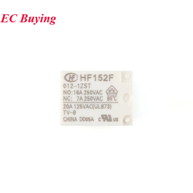 5 uds/1 ud relé de alta potencia HF152F HF152F-005-1ZST HF152F-012-1ZST HF152F-024-1ZST DC 5V 12V 24V 5Pin NC 7A 250V/AC NO 16A Rele - imagen 4