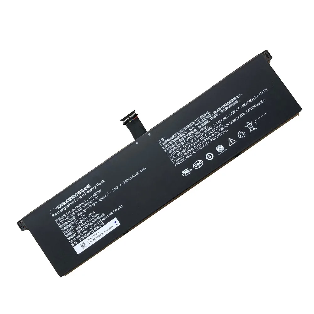 Batería Original para ordenador portátil, 7,60 V, 7900mAh, 60.04Wh, R15B01W, para Xiaomi Pro i5, 15,6 pulgadas, R15BO1W, TM1701, 171501-AQ - imagen 3