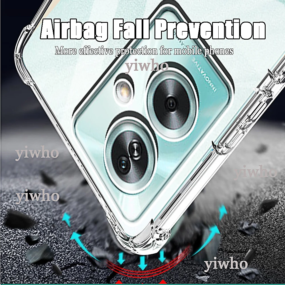 Funda de teléfono a prueba de golpes para Oppo A79 A98 5G A78 A58 A38 A18 4G A53 A53s A52 A72 A17 funda trasera de TPU suave de silicona transparente - imagen 3