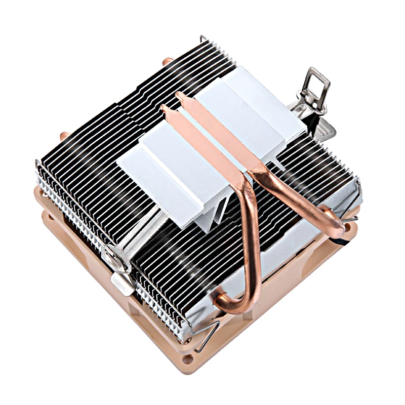 Ventilador de refrigeración de CPU refrigerado por aire para PC, radiador eficiente de 2 tubos de calor, adecuado para instalar LGA775 115x1200 1700 1356 1366 AMD - imagen 3