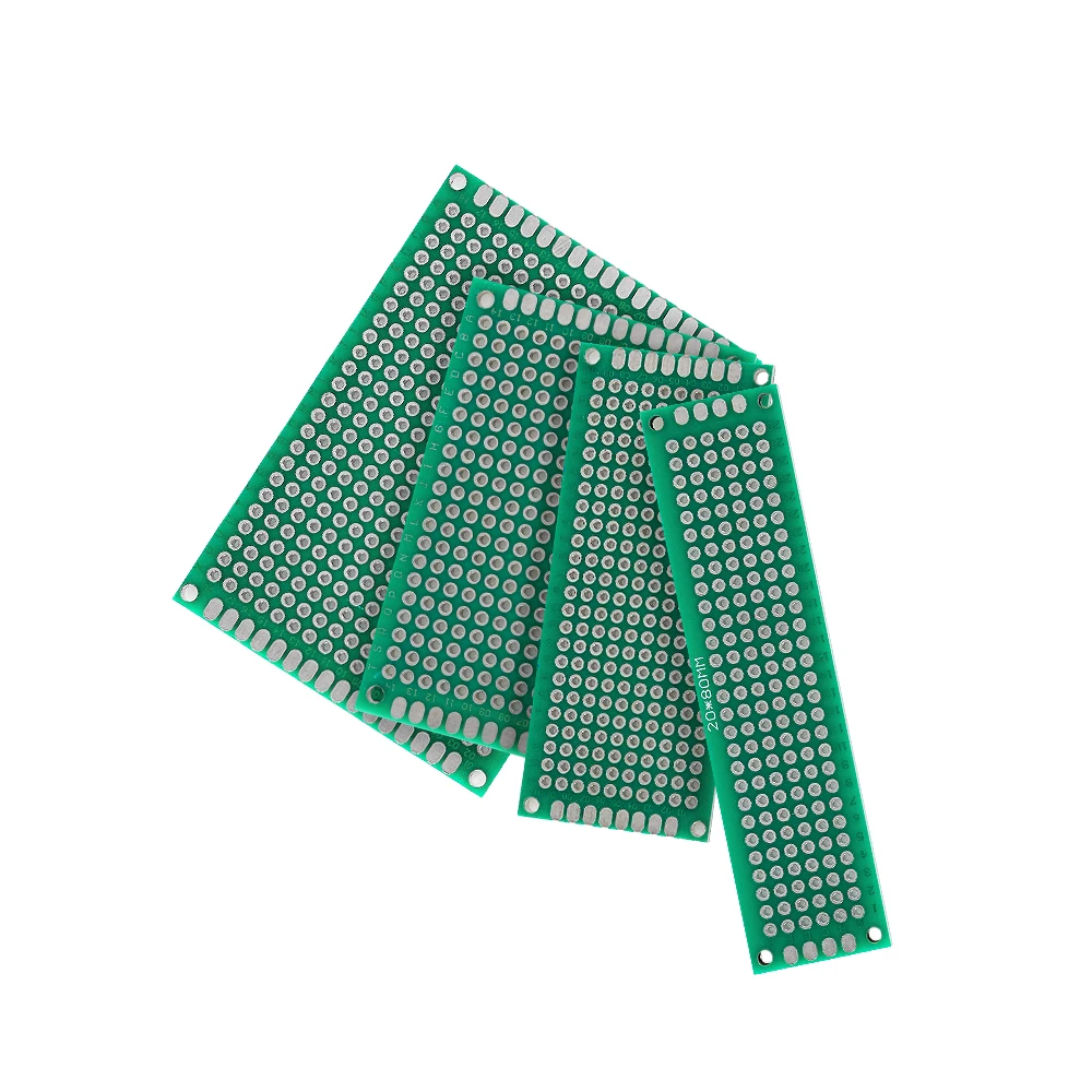 Kit PCB de 24 Uds., placa prototipo, placa de circuito de doble cara 2*8 3*7 4*6 5*7cm, Kits electrónicos de soldadura DIY - imagen 4