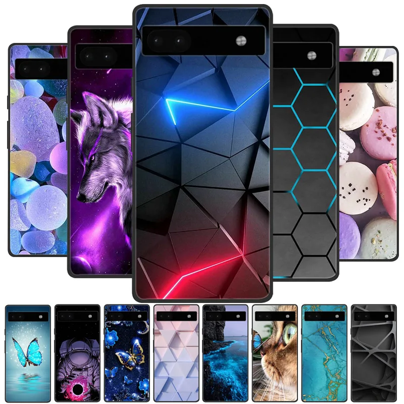 Funda de silicona a prueba de golpes para Google Pixel 6A, funda de teléfono suave a la moda para Google Pixel 6A, 6 a, GX7AS, GB62Z