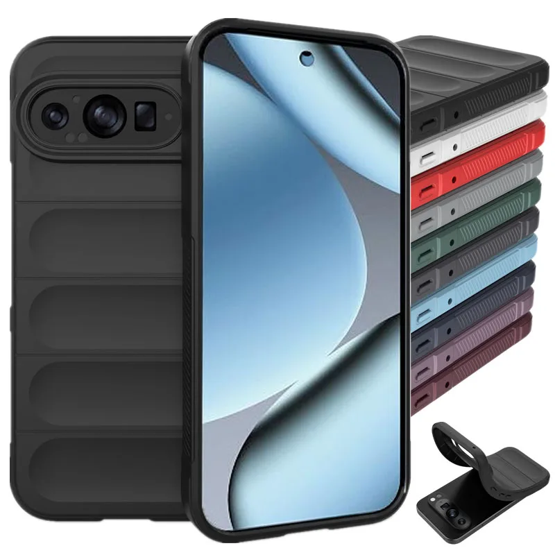 Funda de silicona Flexible con sensación de piel suave para Google Pixel 10 Pro XL Pixel 9 9A, funda protectora a prueba de golpes