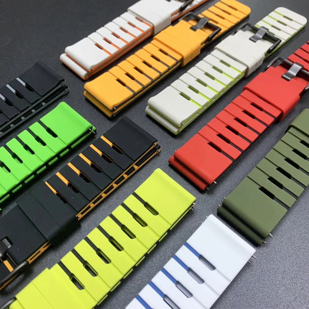 Correa suave de silicona de 22mm para Garmin Venu2 3 4 45mm, banda deportiva para Garmin Forerunner 570 47mm 265 255 Music Vivoactive 4 - imagen 5