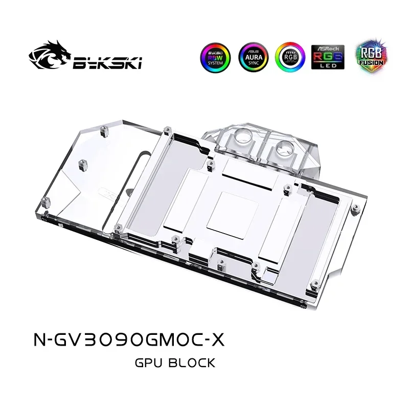 Bykski N-GV3090GMOC-X bloque de agua para uso para GIGABYTE RTX 3080 GAMING OC 3X 10G/3090/3080ti tarjeta GPU/bloque de radiador de cobre/A-RGB - imagen 5