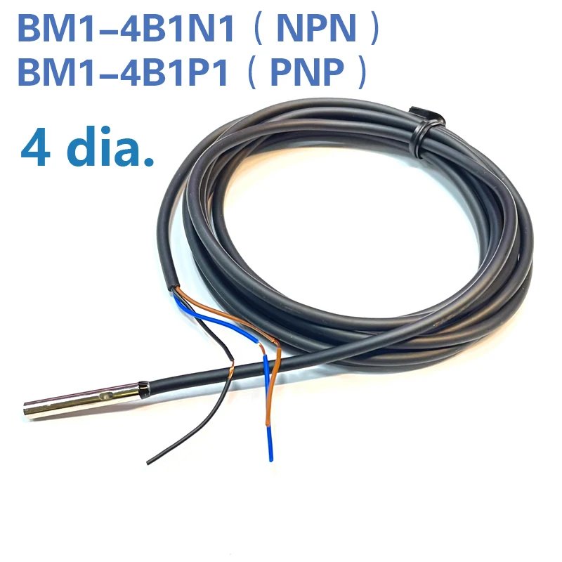 Interruptor de Sensor de proximidad de pequeño diámetro, 4mm, 5,4mm, M5, inducción de metal inductivo, 12-24VDC, NPN, PNP, NO - imagen 2