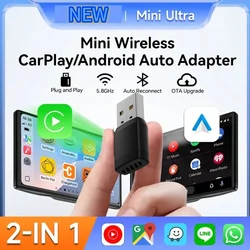 Adaptador inalámbrico CarPlay y Android Auto Wi-Fi 5 GHz