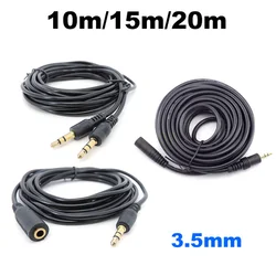 Cable Aux 3,5 mm estereo Macho-Hembra con extension