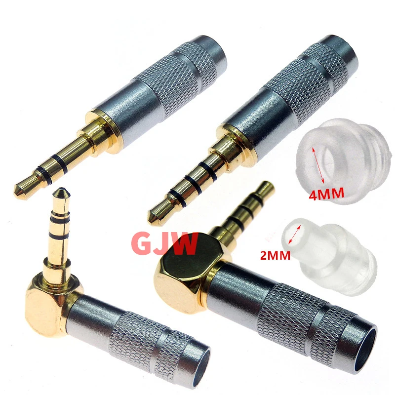 Conector estéreo chapado en oro con Clip de 3,5mm, reparación de 3 polos y 4 polos, Conector de auriculares, Cable de Audio, soldadura, 1 unidad - imagen 3