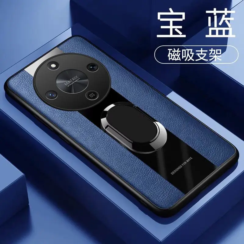 Funda con soporte magnético para Honor X9D X70, Funda de cuero de lujo para Huawei Honor X9D Ring Capa, Funda de parachoques a prueba de golpes - imagen 2