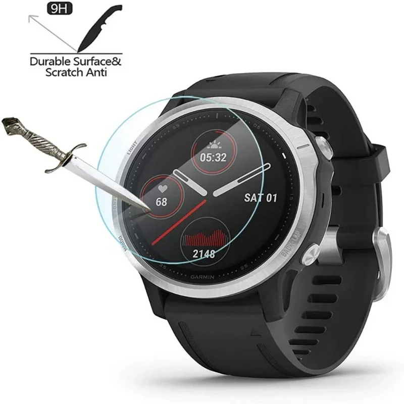 Vidrio templado para Garmin Fenix 8 7S 7X 6 6S 6X Pro Sapphire HD Protectores de pantalla película para Fenix 8 43/47/51mm 7S 7X Smartwatch - imagen 2