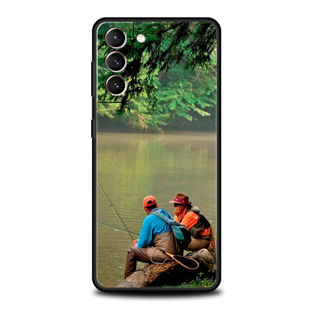 Funda de teléfono de pesca para Samsung Galaxy S24 S23 S22 S20 Ultra S21 FE 5G S10 S9 Plus S10E S8 funda de silicona suave - imagen 4