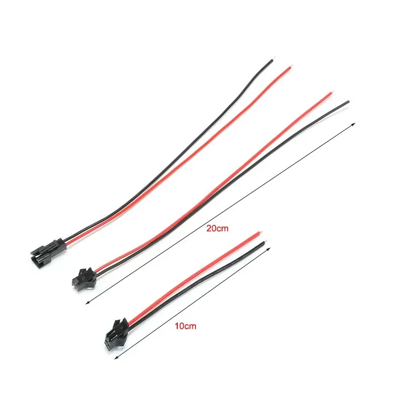 10 pares de enchufe JST SM de 2/3/4 pines, conector de Cable macho a hembra, tiras LED, conectores de controlador de lámpara, Cable adaptador rápido - imagen 4