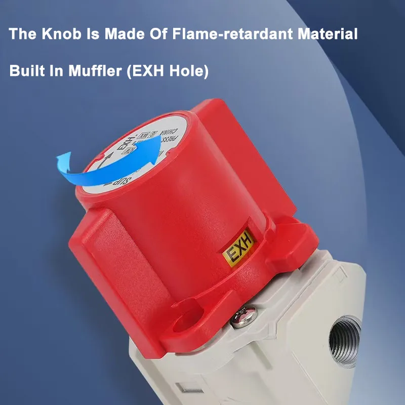 Válvula de alivio de presión residual neumática VHS20-02A VHS30-03A VHS40-04A Válvula manual de presión residual - imagen 2