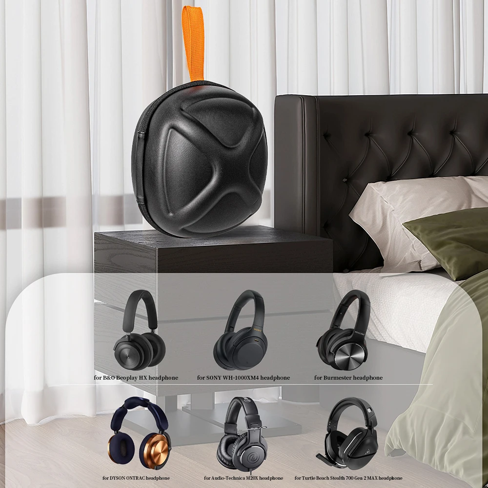 Bolsa de almacenamiento para auriculares Razer BlackShark V2 X, estuche rígido de EVA, estuche de transporte de viaje - imagen 5