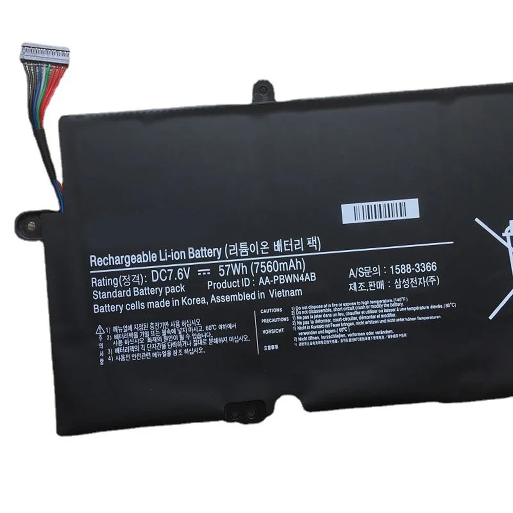 Nueva batería Original AA-PBWN4AB 7,6 V 57Wh para ordenador portátil Samsung P530U4 NP530U4E NP540U4E NP740U3E - imagen 2