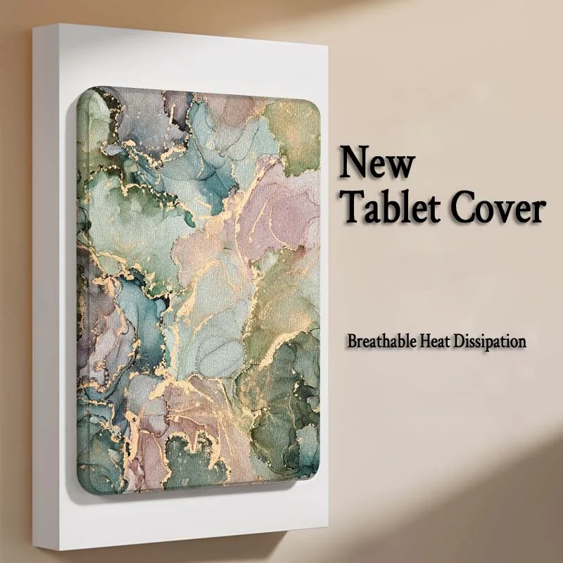 Textura creativa mármol fresco para Xiaomi Redmi Mi Pad 2 4 5 6 6s 7 8 11 12,5 12,4 11,2 8,7 SE Pro Plus Max funda para tableta - imagen 4