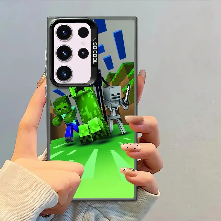 Funda verde con diseño fresco para Samsung Galaxy S20 Plus S24 FE S21 S22 S25 S23 Note 20 Ultra suave - imagen 3