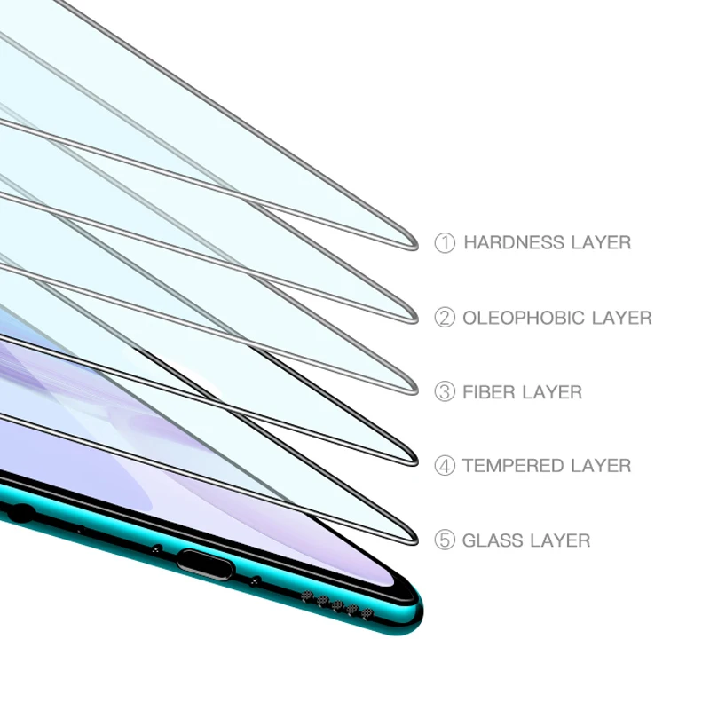 2 uds vidrio templado para Samsung Galaxy A01 A11 A21 A31 A51 A71 protectores de pantalla de vidrio para Samsung A02 A12 A22 A32 4G A03 A23 - imagen 5