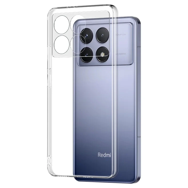 Funda de teléfono de TPU transparente y suave ultrafina para Xiaomi Redmi Note 13 Pro 4G K70E Poco X6 Pro 5G, funda transparente de silicona a prueba de golpes - imagen 4