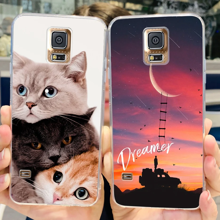 Para Samsung Galaxy S5 funda G900F G900I G900M G900A G900T Linda funda pintada suave TPU funda de teléfono para Samsung S5 S 5 GalaxyS5 bolsas - imagen 4