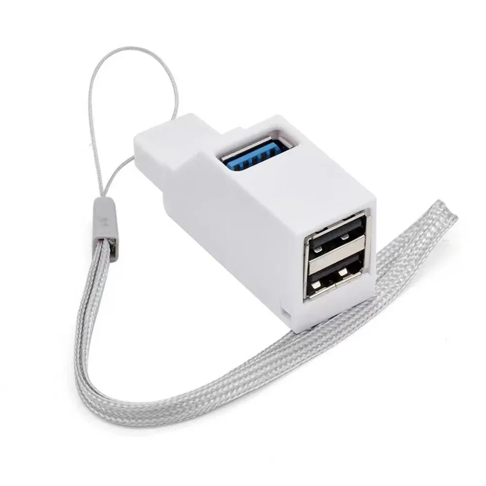 Adaptador de concentrador USB 3,0 de alta velocidad, extensor, Mini caja divisora, transferencia de datos de 3 puertos, estación de acoplamiento divisor USB para piezas de ordenador portátil - imagen 2
