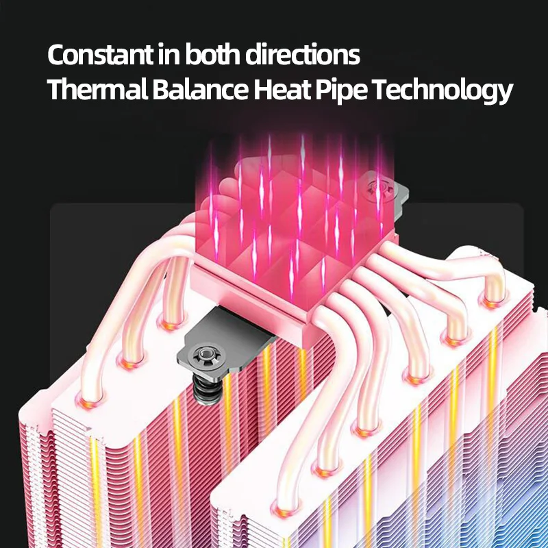 DeepCool AK620 Digital Twin Towers CPU enfriador de aire 6 heatpipes blanco ventiladores duales radiador para LGA1700 2011-v3 115X 1200 AMD AM4 AM5 - imagen 3