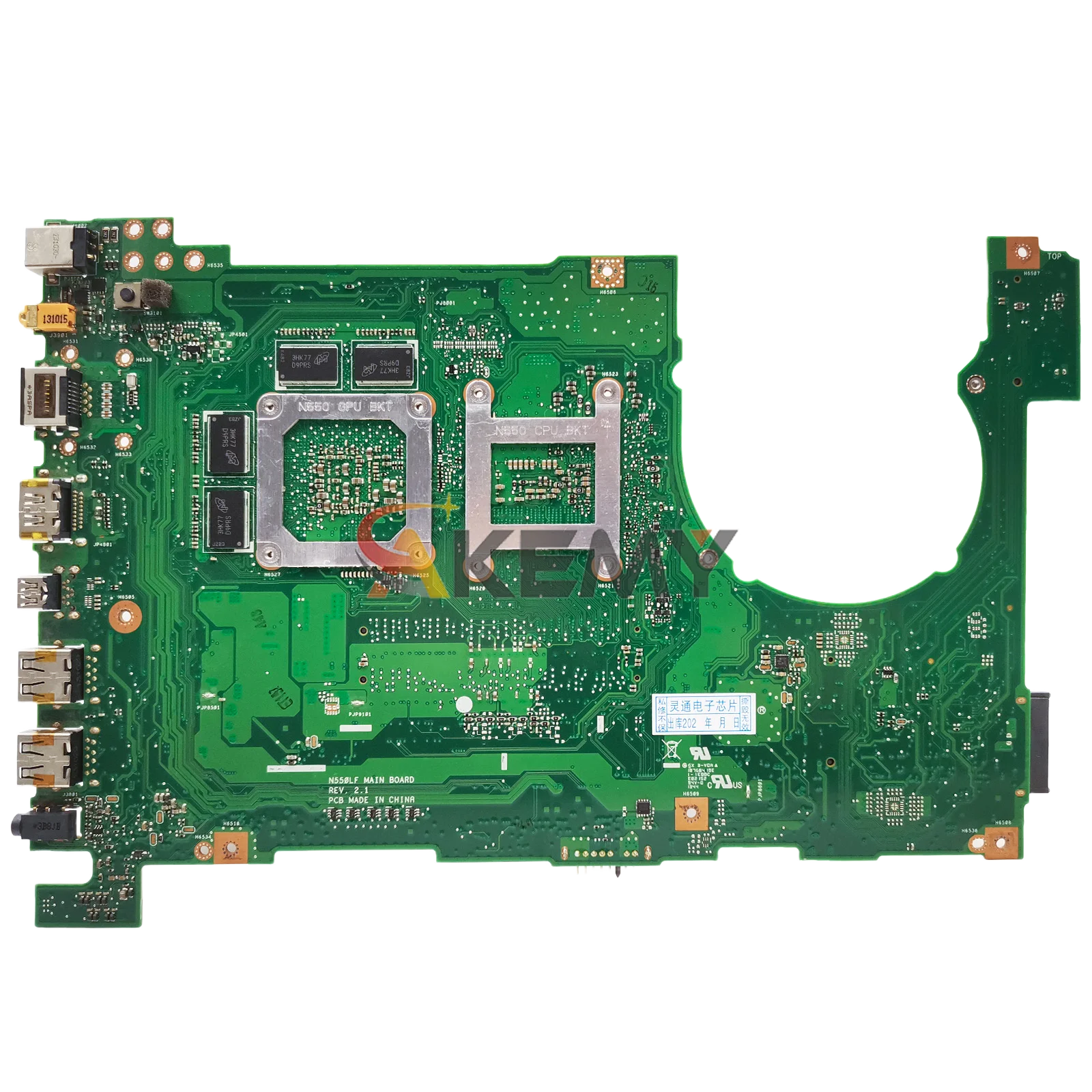 Placa base para ordenador portátil N550LF para ASUS ROG N550L Q550L N550LF placa base para portátil con CPU i3 i5 i7 100% pruebas OK envío rápido stk - imagen 2