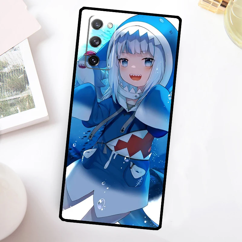 Funda de Anime Gawr Gura Hololive para Samsung Galaxy S23 Ultra S22 Plus S20 S21 FE S8 S9 S10 Note 10 20 S24 Ultra - imagen 4