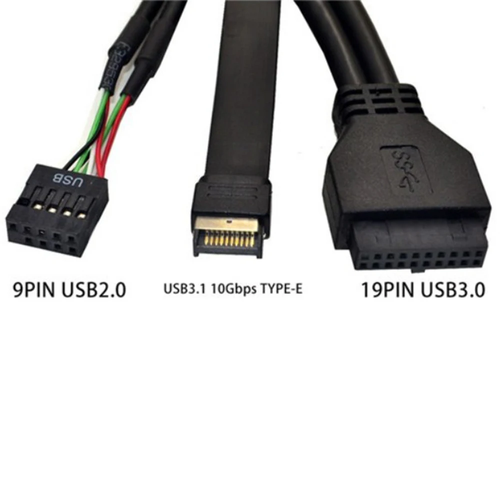 Panel frontal Usb3.1 Gen2 de 5,25 pulgadas Hub Usb 2 puertos Usb3.0 + 2 puertos Usb2.0 + 1 puerto tipo C con conector tipo E - imagen 3