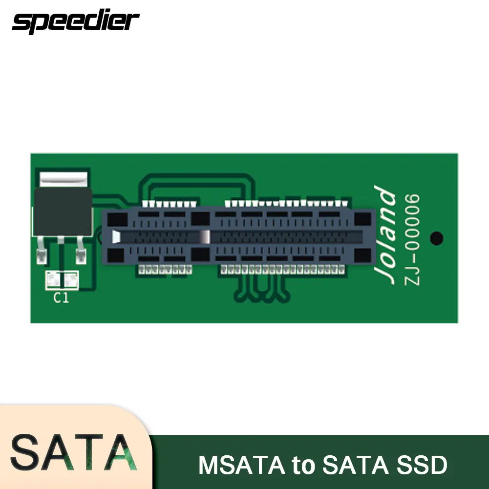 Adaptador de interfaz de transformación SSD de disco duro MSATA a SATA, conveniencia de prueba enchufable de estado sólido de 7 + 15 pines