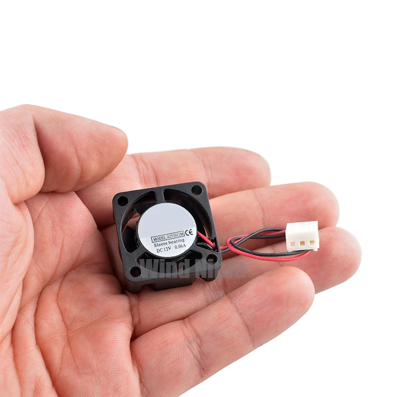 A251012M 25mm Micro ventilador de refrigeración 2,5 cm 25x25x10mm DC12V 0.06A silencioso ventilador de placa base de enrutador de 2 pines para refrigeración electrónica - imagen 5