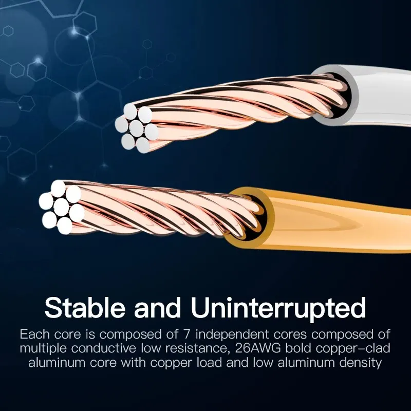 Vention-Cable Ethernet Cat5e Gigabit de alta velocidad, Cable de Internet de 100Mbps, RJ45, Cable LAN de red blindado para PC, PS5, PS4, PS3, Xbox - imagen 3