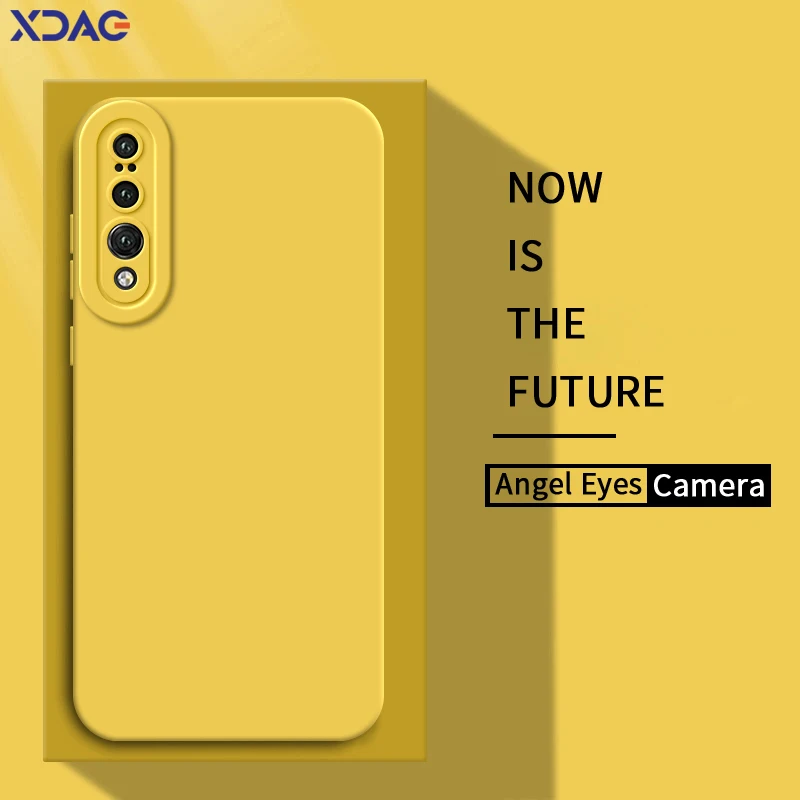 Funda de silicona líquida con Ojos de Ángel para móvil, protector de lente a prueba de golpes para Huawei P20 Pro Lite 2019 360, Huawei P20Pro P20Lite - imagen 2