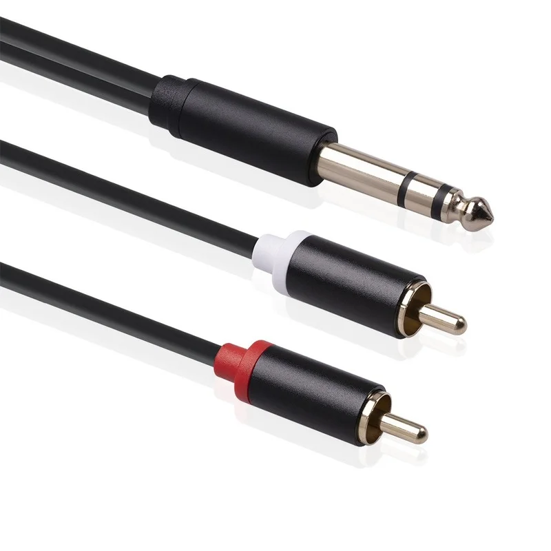 Cable RCA a Jack 6,35mm – Alta Fidelidad para Amplificadores de Audio - imagen 2