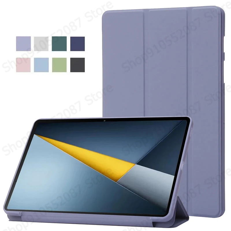 Para Poco Pad M1 Funda de 12,1 pulgadas triple PU Leaher soporte trasero suave Tablet Coque para Xiaomi Poco Pad M1 12,1 2025 Funda