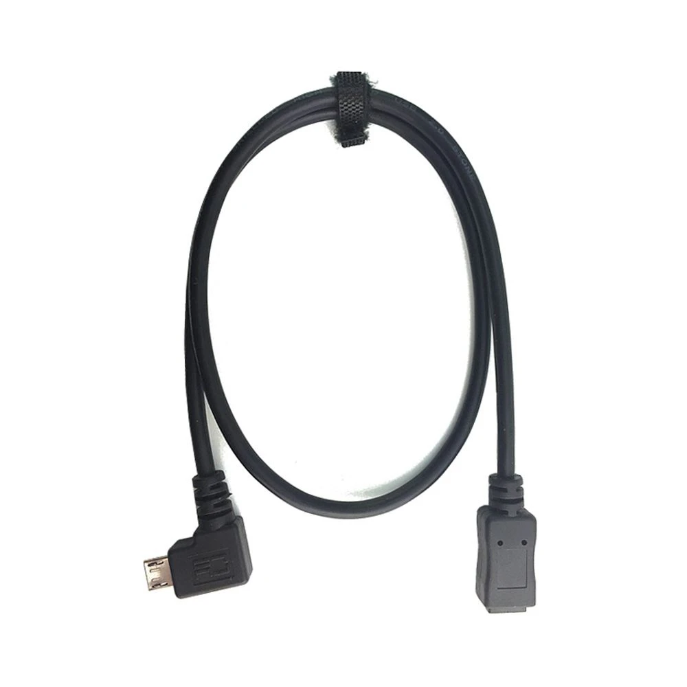 Android 0,5 M Micro USB 2.0 90 Cable hembra macho curvo izquierdo degradado, adecuado para tabletas, extensión MHL OTG