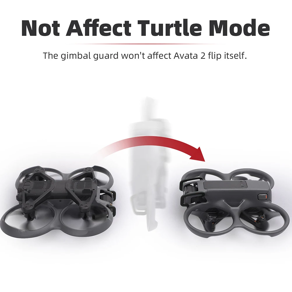 Protector de lente de cámara para DJI Avata 2, cardán de aleación, parachoques, equipo de aterrizaje, accesorios para Dron - imagen 2