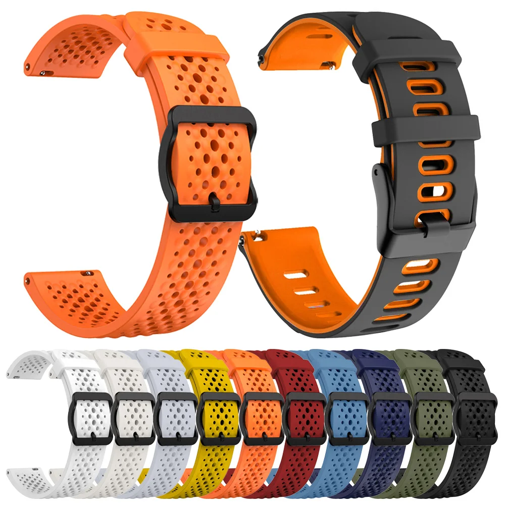 Correa de silicona de 22mm para reloj HUAWEI GT 5 Pro, banda de 46mm GT5 GT 4 GT 3 2 HONOR Magic Watch 4 GS 3 Pro, pulsera de repuesto