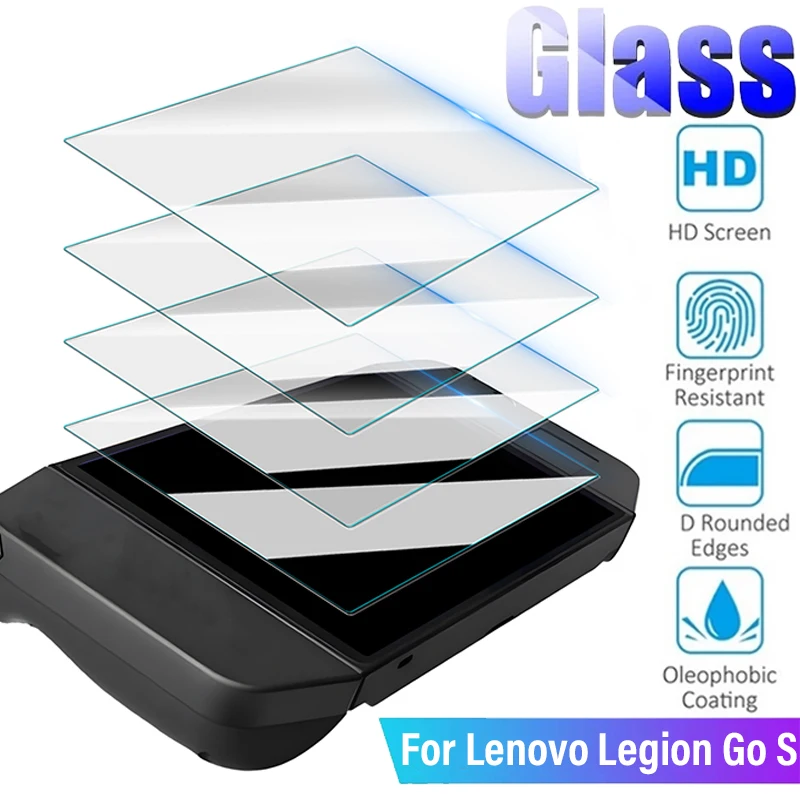 Protector de pantalla de vidrio templado para consola de juegos Lenovo Legion Go S, películas protectoras de vidrio antiarañazos para Legion Go S