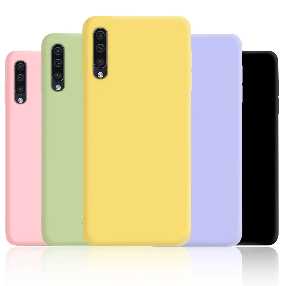 Funda trasera de silicona mate para Samsung Galaxy A70, Fundas de teléfono para SamsungA70 - imagen 5