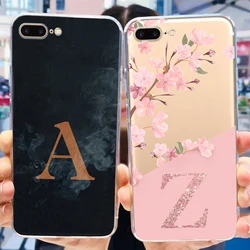 Funda Silicona iPhone 8 Plus / 7 Plus Transparente con Letras