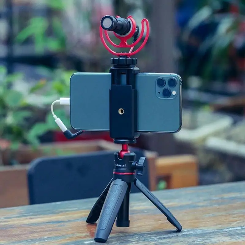Soporte para trípode para teléfono R53C con Ancho Ajustable 56-83mm, abrazadera fácil ajuste fría para luces, - imagen 3