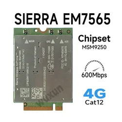 WDXUN EM7565 Módulo Inalámbrico 4G LTE CAT-12 NGFF Portátil