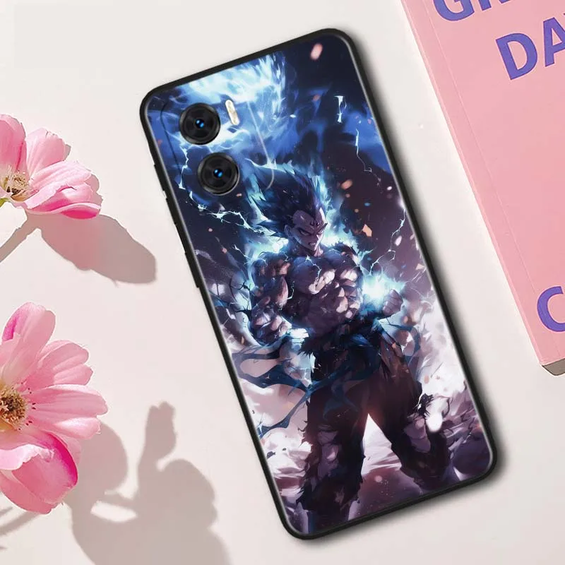 Anime d-dragon Ball Vegeta IV para Motorola Moto G85 G64 G55 G54 G45 G35 G34 Edge 50 40 5G funda de teléfono negra - imagen 3