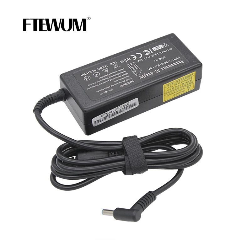 FTEWUM-adaptador para portátil HP Pavilion 15 PPP009C 15-J009WM Envy 17 6 14 para HP 14 G3 G4 chromebook 19,5, 4,5 V, 3.33A, 65W, 3,0x246mm - imagen 5