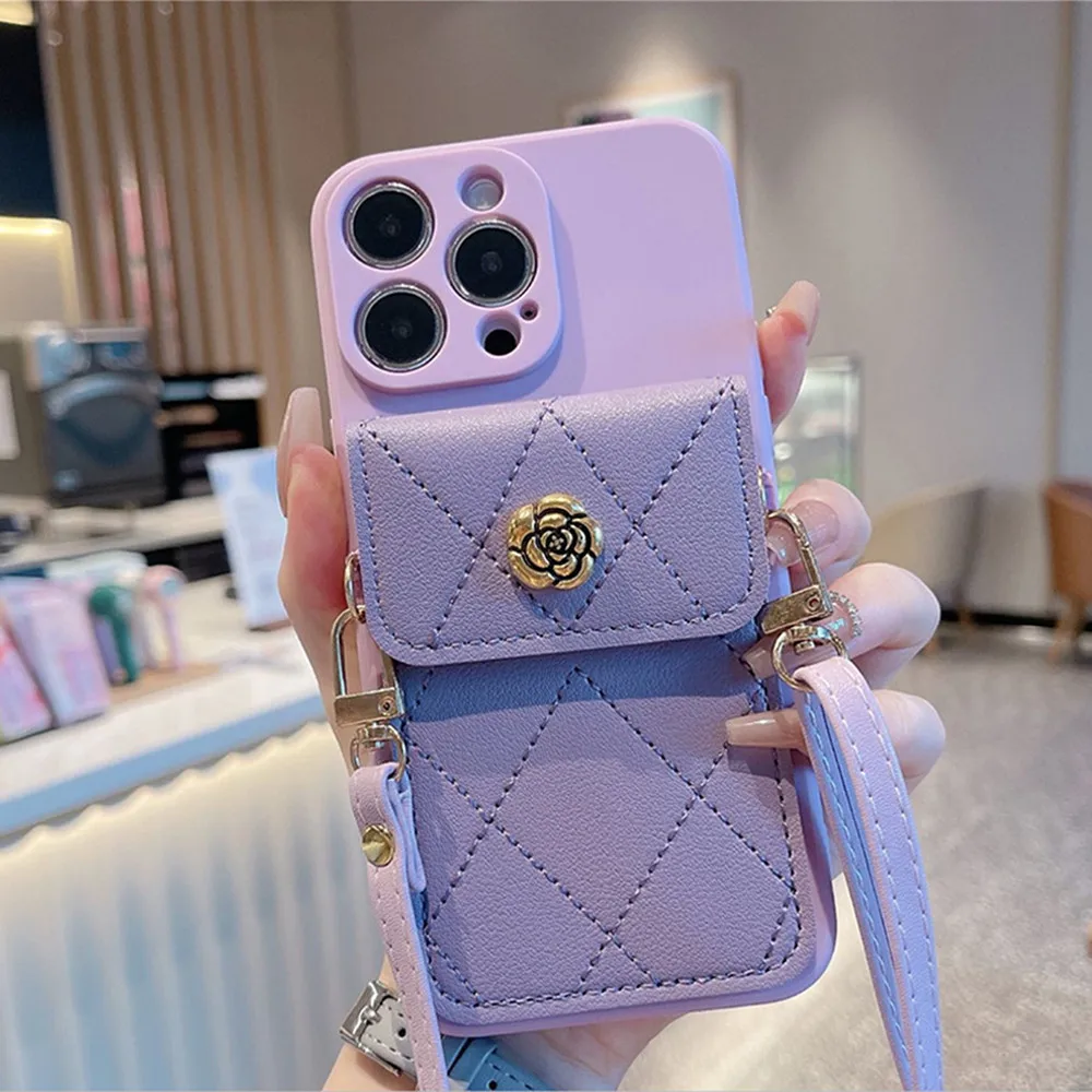 Funda con cordón cruzado para Xiaomi Redmi Note 13 Pro Plus 12 11 10 9 8 Pro 11S 10S 9S 3D flor cartera tarjetero Correa cubierta - imagen 3